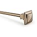 Geometric Pyramid in Warm Gold, Curtain Rod by Sheffield Home, 66 to 120-Inch