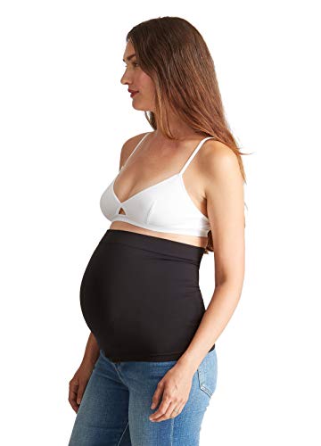 Ingrid & Isabel Women's Maternity Everyday Bellaband, Black/Nude, 3