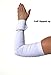 Women's UV Cooling Sun Protection Arm Sleeves (Pair) Golf, Outdoors, Hiking, Cycling (White, Med/Large)