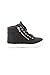 Soho Shoes New Women's Quilted Zipper High Top Lace Up Sneaker