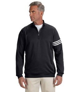 adidas Mens Climalite 3-Stripes Pullover (A190) -Black/Whit -3XL