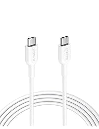 Anker Powerline II USB C to USB C 2.0 Cable (6ft) USB-IF Certified, Power Delivery PD Charging for Apple MacBook, Huawei Matebook, iPad Pro 2018, Chromebook, Switch, and More Type-C Devices Laptops