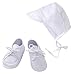 Booulfi Baptism Outfits for Boys Baby Boy Outfits Christening Gifts White Suits with Dress Shirt Pants (White-#045, 3-6 Months)