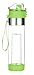 Bottom Loading Fruit Infuser Water Bottle (OneClick Open Lid) - BPA Free Tritan Plastic - Leak Proof - 24oz - Infusion Recipe eBook Included (Green)