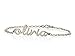Personalized Necklaces Name Bracelet, 925 Sterling Silver Initial Bracelet, Name Pendant (7.5 Inches)