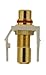 Leviton 40830-BTR QuickPort RCA, Gold-Plated Connector with Red Stripe, Light Almond