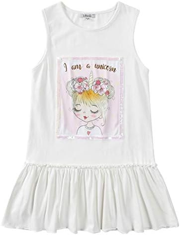 Liliane Girls Unicorn Dresses Summer
