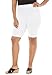 Roaman's Women's Plus Size Essential Stretch Bike Short - 1X, White