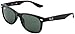 Ray-Ban Junior Kids' RJ9052S New Wayfarer Square Sunglasses, Black/Dark Green, 47 mm