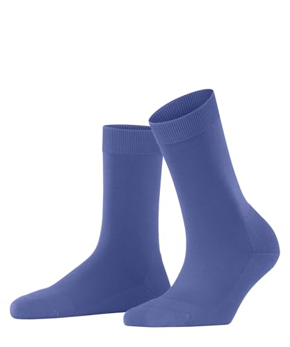 FALKE ClimaWool W So lana lyocell tinta unita 1 paire, Calzini Donna, Blu Water 6550, 37-38