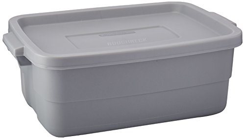 Rubbermaid Roughneck Tote Storage Container, Steel, 10-gallon (1841371)