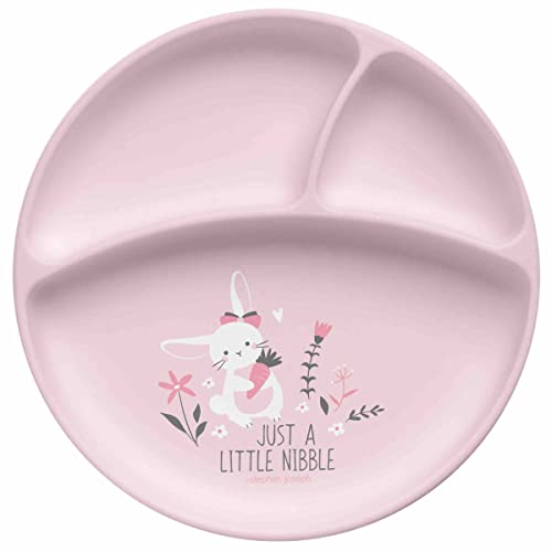 Stephen Joseph Silicone Baby Plate, One size, Bunny