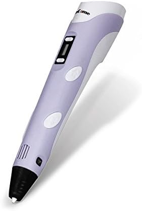 [3D Printer Pen with LCD Screen] ohCome 3D Stereoscopic Printing Drawing Pen for 3D Doodling Painting + Modeling + Arts + Crafts Printing (Purple)