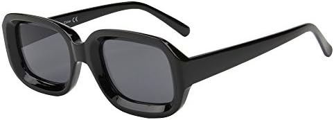 Cramilo Retro Small Square Sunglasses For Women Thick Frame Fashion Glasses