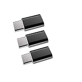 Weduda Micro USB to USB C Adapter, 3-Pack Fast Charging USB Type C to Micro USB Converter (Male to Female) for Samsung Galaxy S9/8/Plus/Note 8, Pixel 2 XL and More Type C Devices