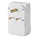 Yubi Power TMA325AU Travel Adapter with 2 Universal Outlets and 2 USB 2.0 Ports - Built in Surge Protector & Light Indicator - Plug Type Type D Works with India, Ghana, Guyana, Iraq, Vietnam and More