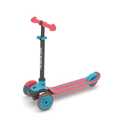 Chillafish Scotti 3 - Red | 3-Wheel Scooter for Kids 3+ | Light-Up LED Wheels & Lean-to-Steer | Safe & Fun