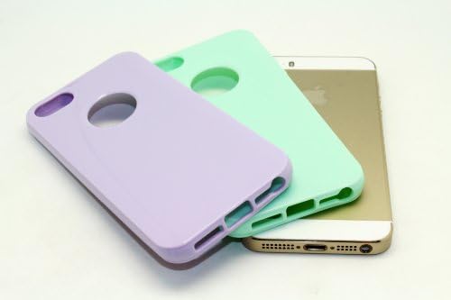 Combo Deals EZstation Colorful Cases For iPhone SE, 5 or 5S Best Selling Multiple Bundle Slim Protective Shell Cases For iPhone 5S SE or 5 Hybrid Back Covers - (2pcs. Soft TPU Rubber Cases)