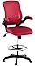 Modway MO-EEI-1423-RED Veer-Reception Desk Flip-Up Arm Drafting Chair, Red