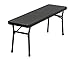 COSCO 3 Piece Indoor Outdoor Table and 2 Bench Tailgate Set, Black