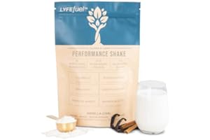 LyfeFuel Vegan Protein Shake Plant-Based Protein Powder with BCAA, Greens & Superfoods for Sports Performance, Recovery & Lean Muscle Building | Clean Whey Protein Powder (Vanilla, 24 Servings)