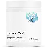 ThorneVet Longevity Supplement for Dogs &amp; Cats - Chewable Formula to Support Healthy Aging, Inflammation Balance, and Cellular Vitality &ndash; 90 Soft Chews
