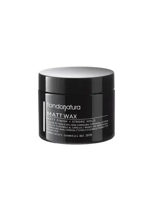 Fondonatura Matt Wax Matte Wax 125 ml – Pomade Matte Effect – Flexible Hold, Does Not Thicken