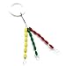 SAMSFX Float Stops Rubber Colorful Oval Bobber Fishing Stopper for Carp Fishing, Red Yellow and Green, 90pcs