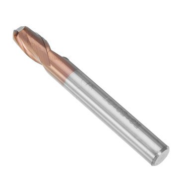 Generic R1Mm 2 Flutes Ball Nose Hrc58 Altin Coating End Mill Cutter Tungsten Carbide Cnc Tool
