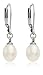 Freshwater Cultured White Pearl Earrings with Stainless Steel Lever Backs, By Regetta Jewelry
