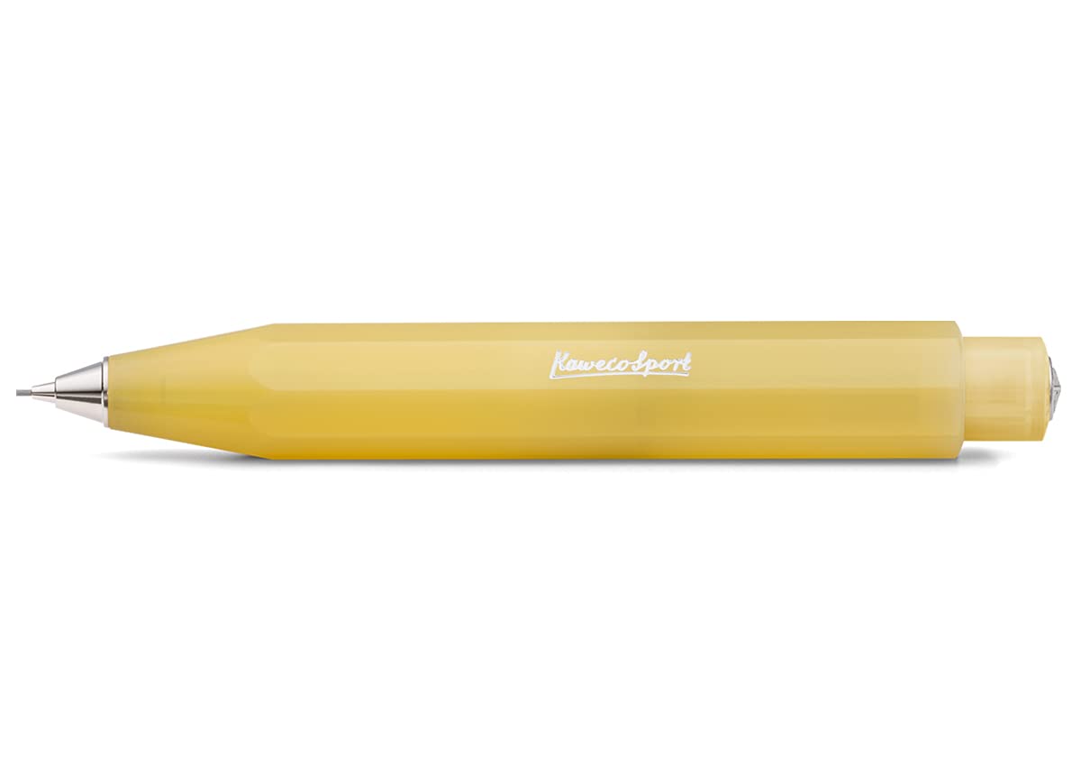 Kaweco FROSTED SPORT Mechanical Pencil Sweet Banana 0.7 mm HB I Exclusive Mechanical Pencil with Lead Refill I Pencil 10.5 cm