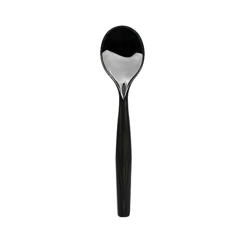 Party Essentials N464004 Heavy Duty Serving Spoons, 10", Black (Pack of 108)