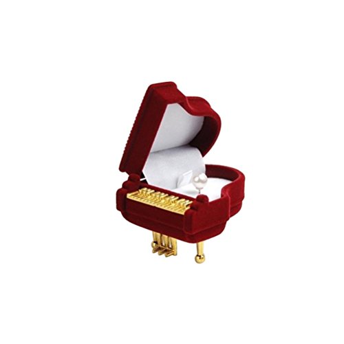 OULII Piano Ring Box Earring Storage Box Case Jewellery Gift Box Holder Jewelry Gift Case