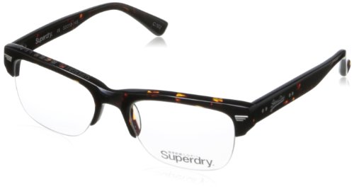Superdry Men's Navigator-102 Rectangular Eyeglasses,Tortoise,52 mm