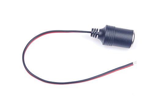 KNACRO 12V / 24V 30A Female Car Cigar Cigarette Lighter Socket Plug Connector Plug Cable Adapter
