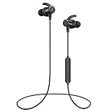 SoundPEATS Bluetooth Earphones, Wireless 4.1 Magnetic Earphones, in-Ear IPX6 Sweatproof Headphones with Mic (Superior Sound with Upgraded Drivers, APTX, 8 Hours Working Time, Secure Fit Design)