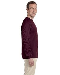 Gildan Adult L/S T-Shirt in Maroon - XXX-Large