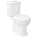 Signature Hardware 398506 Ebler 1.6/0.8 GPF Two Piece Elongated Toilet with Rear Outlet - Seat Included