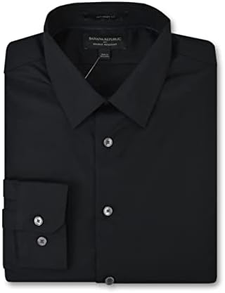 banana republic athletic fit dress shirt Men's Athletic-Fit Dress Shirt Blue Plaid Regular Size S