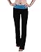 HDE Women's Maternity Yoga Pants Comfortable Lounge Pregnancy Pants Folded Waist,Auqa Blue,Medium