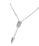 Movie Jewellery. Silver Tone Katniss Arrow Pendant Necklace