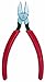Jonard JIC-7858 Telecom Tapered Nose Diagonal Cutting Plier with Red Plastic Handle, 6-1/2
