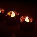 eLander Halloween Decorations Candles Tea Lights, Battery Operated, Flickering Flameless [12 Pack ¨C Amber Yellow]