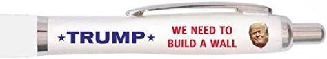 Uveeka - We Need To Build A Wall - Donald Trump Quotes Pen - President Themed Unique Novelty Gifts (Non-Personalised)