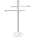 Creative Scents Vintage White Countertop Towel Stand, Decorative Fingertip Towels Holder, Durable Resin Free Standing Rack, for Elegant Counter Top Bathroom/Shower/Kitchen Decor