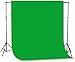 Fancierstudio Chromakey Green Screen Kit Lighting Kit 400 Watt Video Lighting Kit 6x9-Feet Green Screen (H69G)