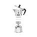 Bialetti - Moka Express: Iconic Stovetop Espresso Maker, Makes Real Italian Coffee, Moka Pot 1 Cup (2 Oz - 60 Ml), Aluminium, Silver