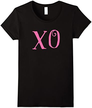 Women's XO Valentines Day Tshirt XOXO LOVE Girl Women Large Black