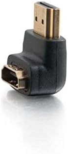 C2G HDMI Male to HDMI Female 90 Degree Adapter, Black