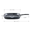YIJIA-Grill-Pan-Cast-Griddle-Iron-Non-Stick-Steak-Frying-Pans-Cookware-Skillet-9-inch-Suitable-for-Various-Oven YIJIA Grill Pan Cast Griddle Iron Non-Stick Steak Frying Pans Cookware Skillet 9 inch Suitable for Various Oven